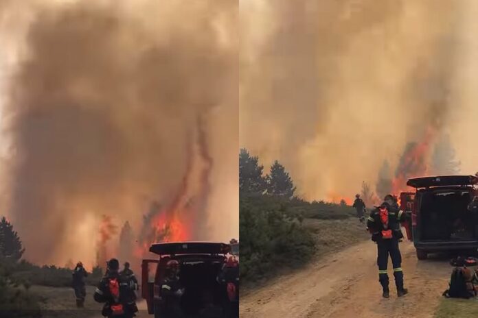 Για τρίτη συνεχόμενη μέρα καίγονται τα Πιέρια Όρη 