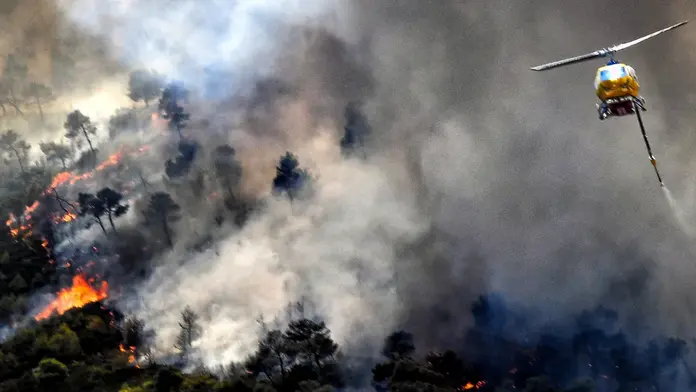 Καίει για 10η ημέρα η φωτιά στο όρος Όρβηλος