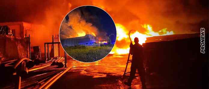 Λαμία:Φωτιά στο εργοστάσιο που εμπλέκεται στην υπόθεση μαζικής δηλητηρίασης μαθητών (φώτο-βίντεο)